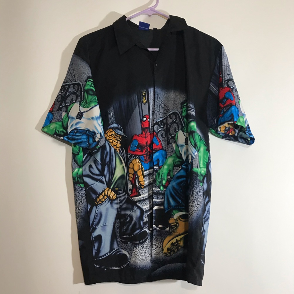 Marvel Comics Kids XL 20 Button Front